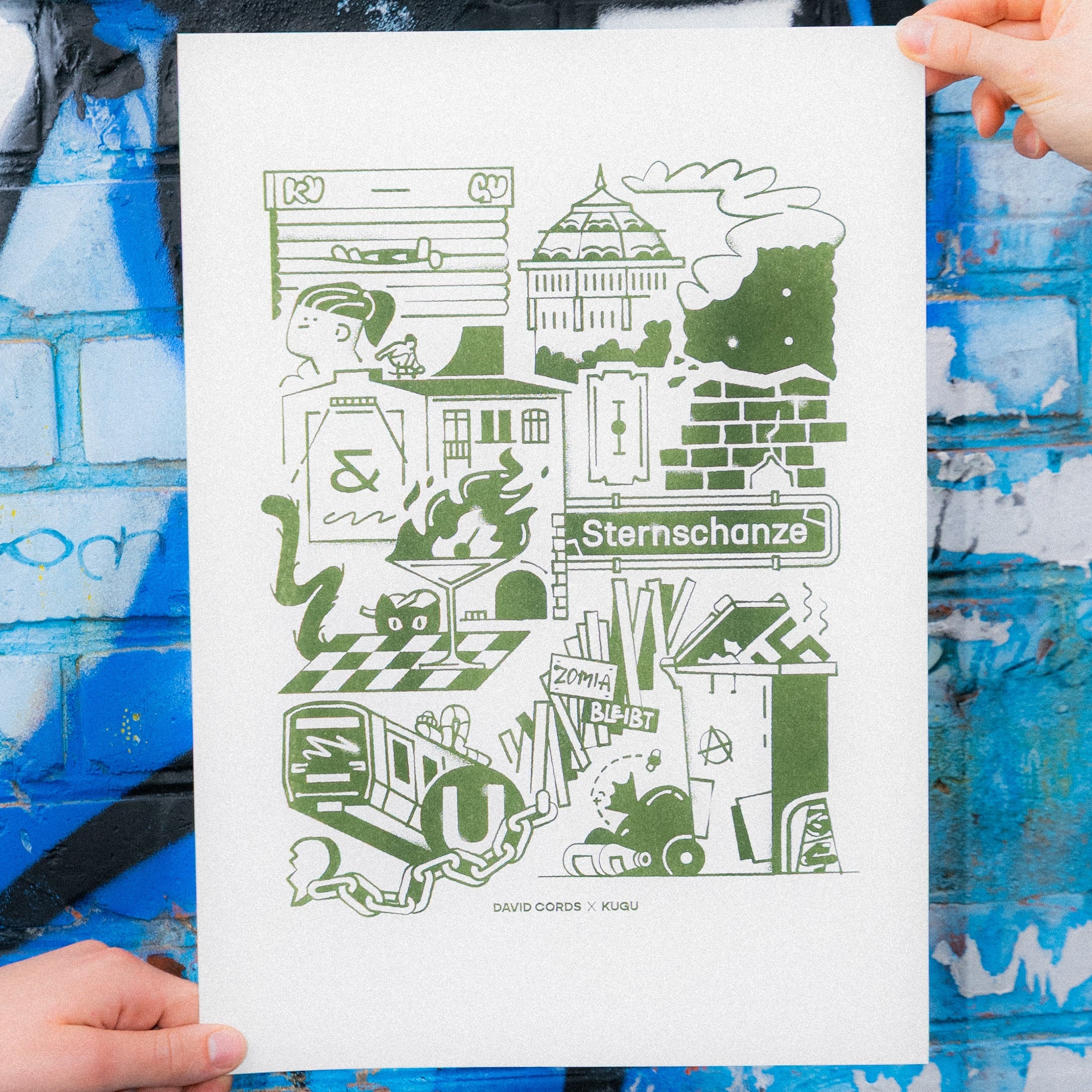 A3 Sternschanze Print - by David Cords