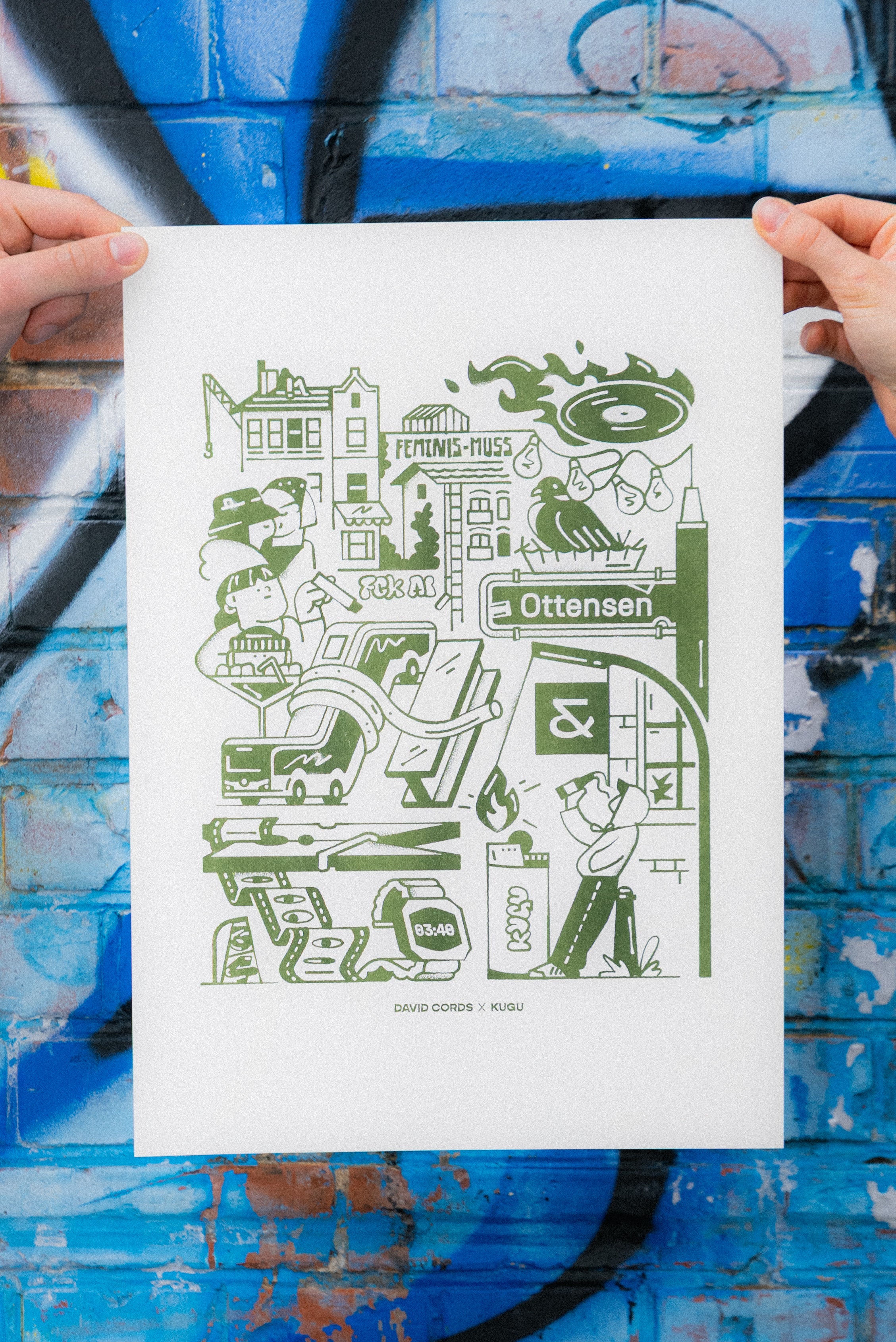 A3 Ottensen Print - by David Cords