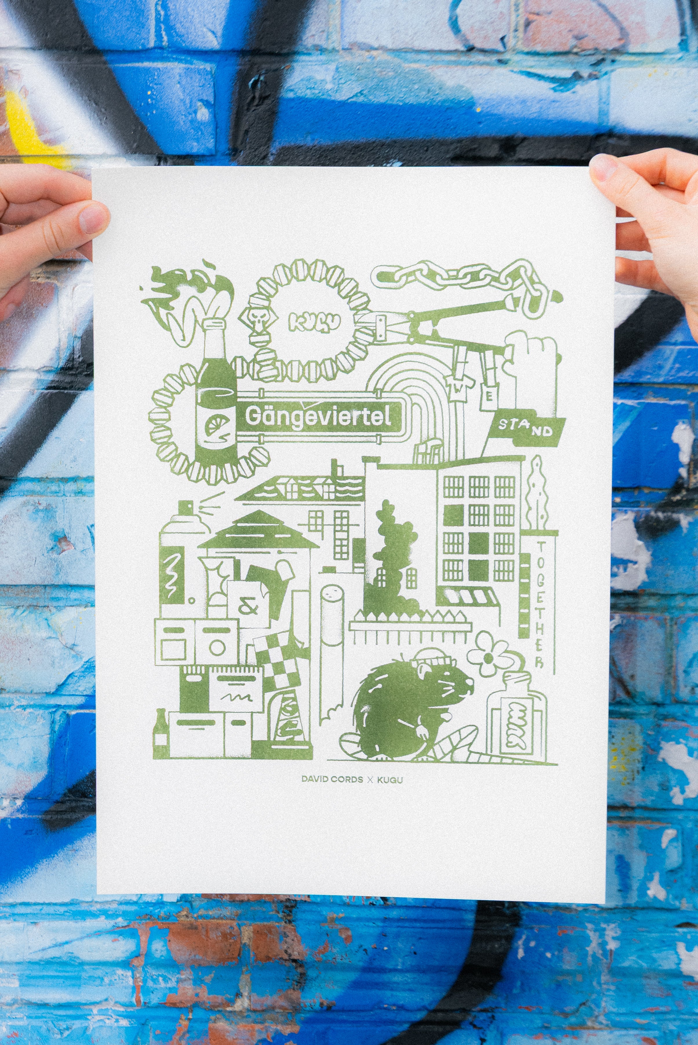 A3 Gängeviertel Print - by David Cords