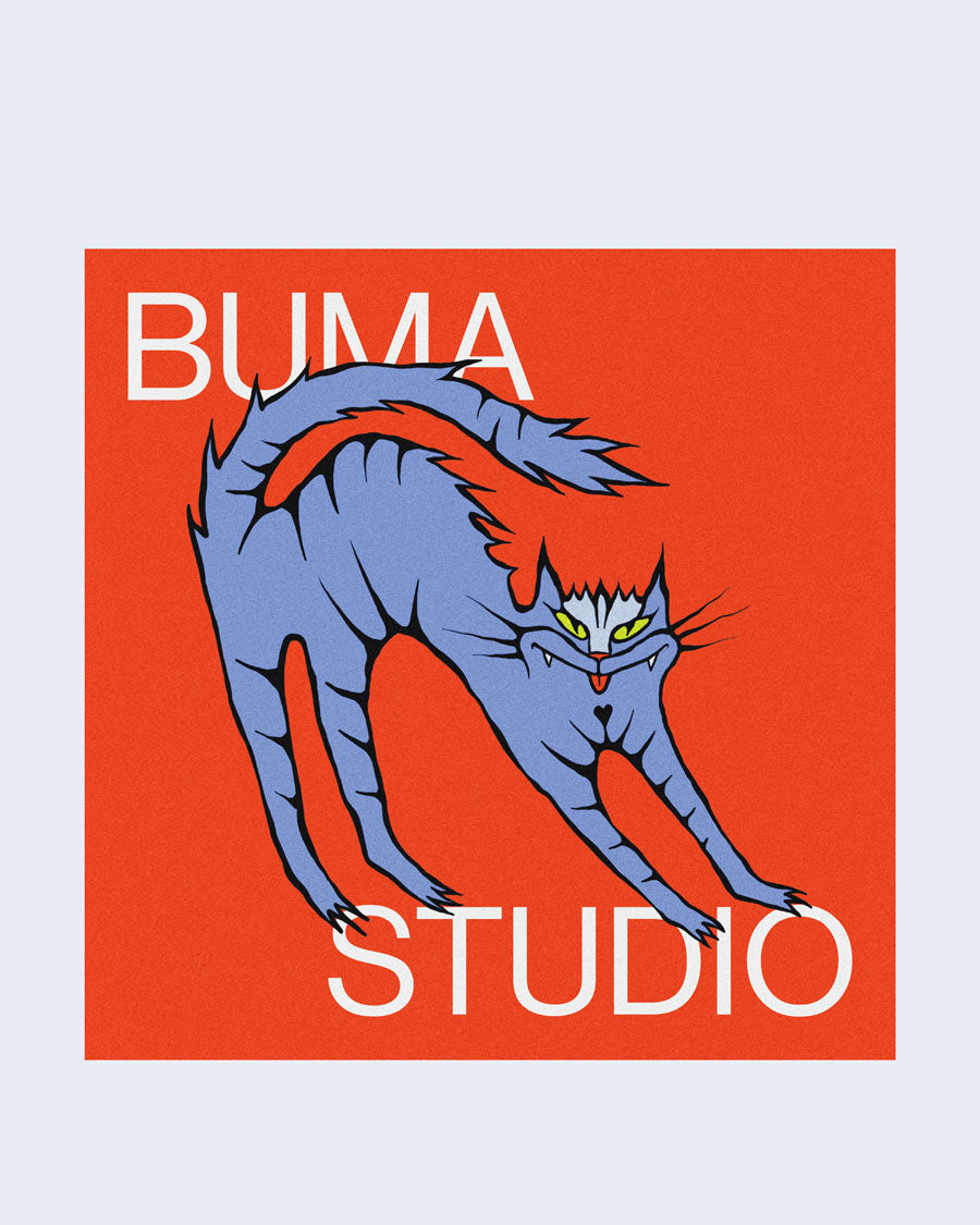 ANOTHER CAT 29cm x29cm by BUMA STUDIO
