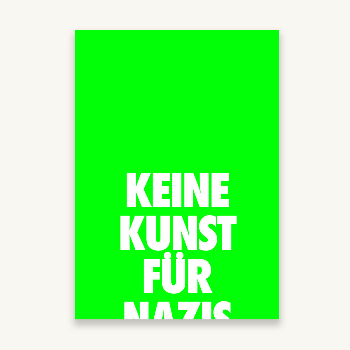 A2 KEINE KUNST FÜR NAZIS - by KUGU studio
