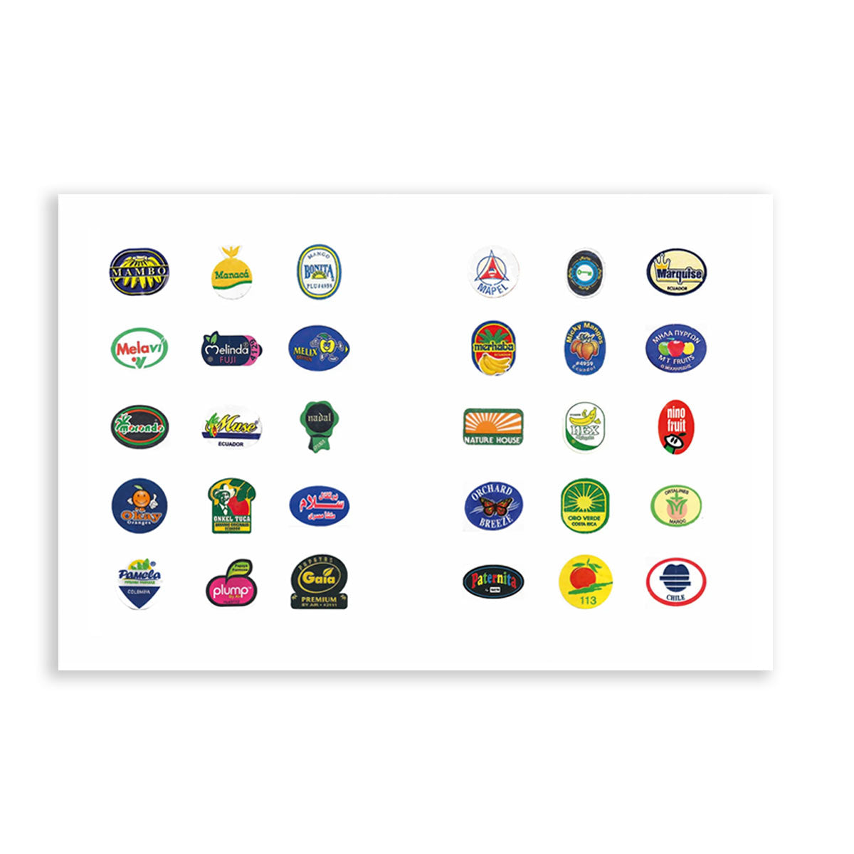 FRUIT STICKERS - by Central Books