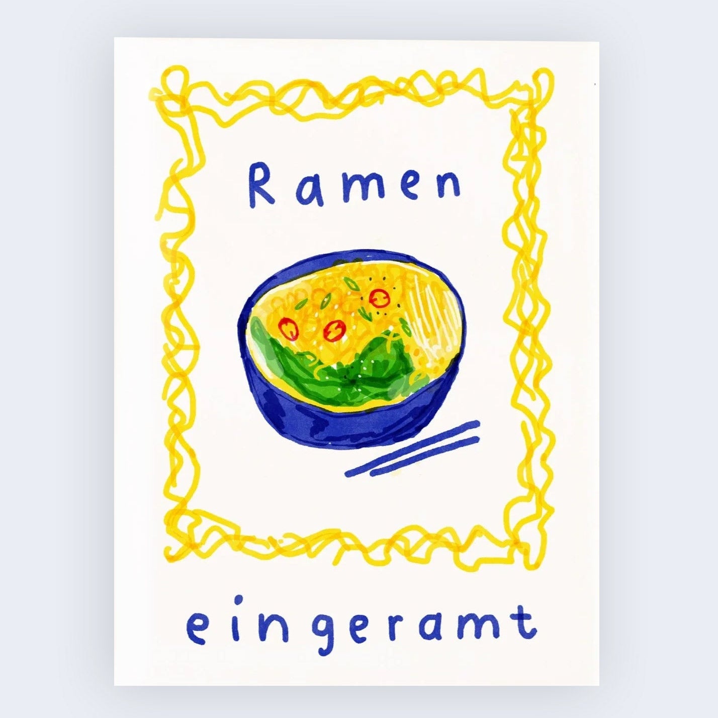 A4 Ramen eingeramt - by finallyfoundagoodusername