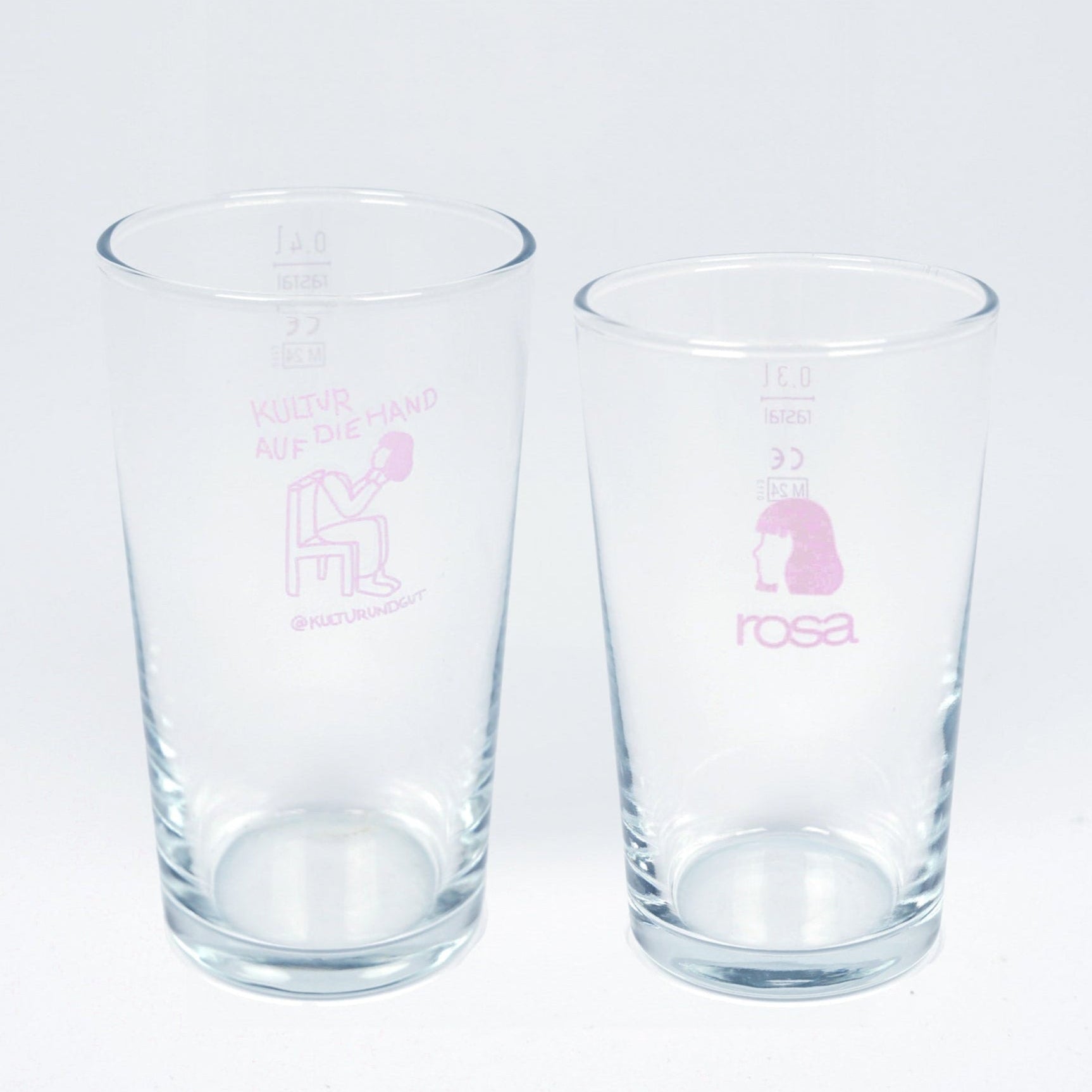 Longdrinkglas rosa