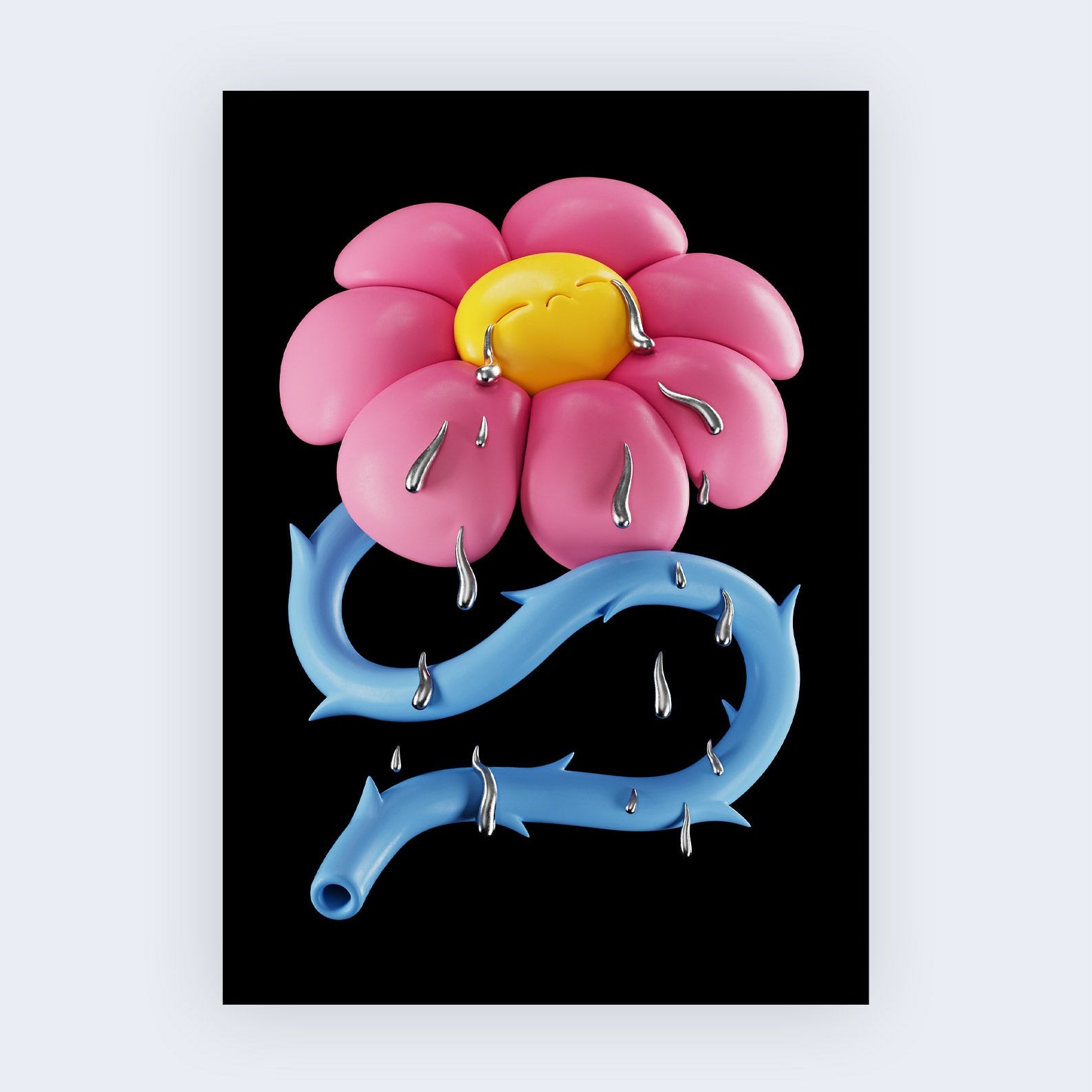 50x70cm Cry - by YIPPIEHEY - doppelseitig