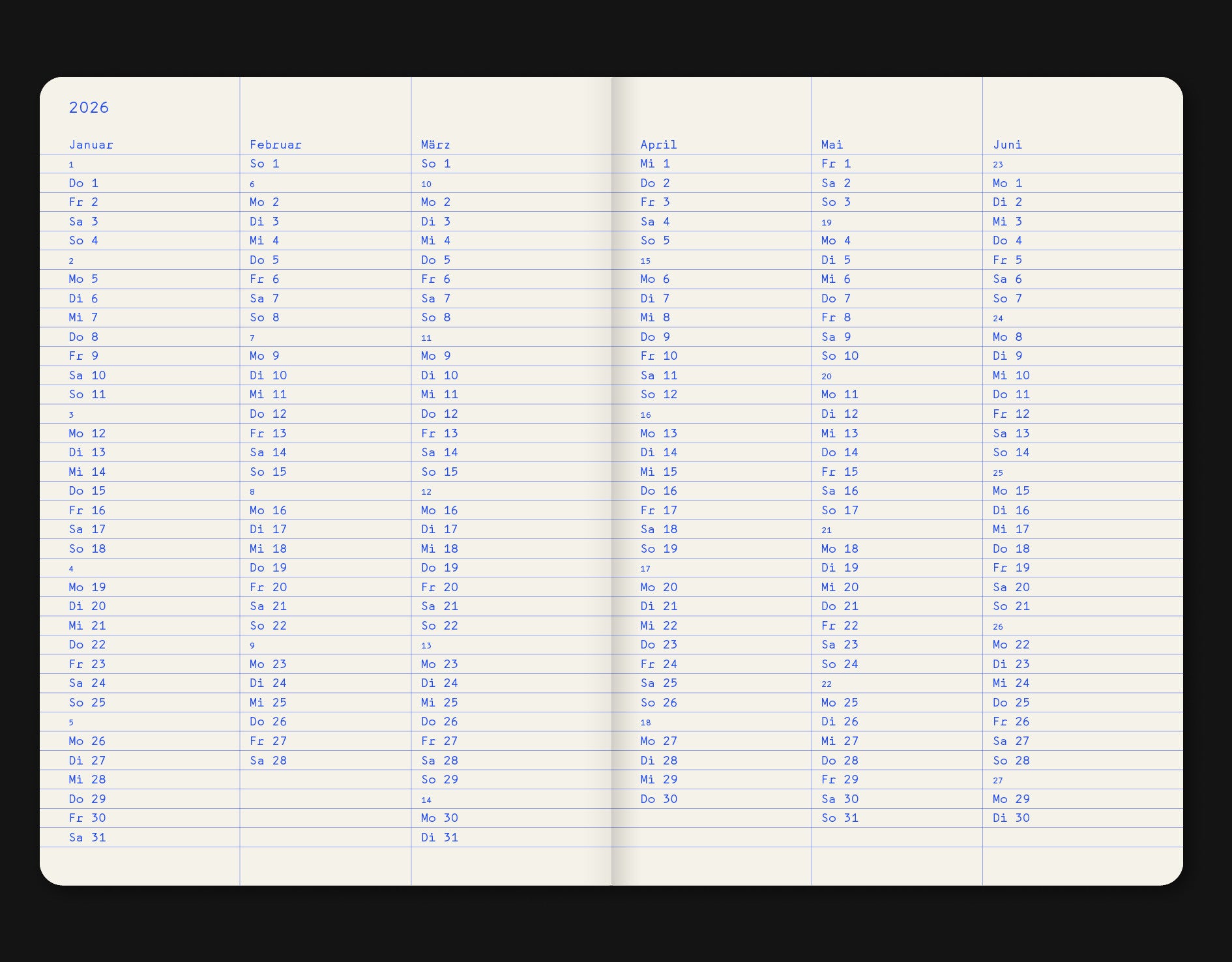 Es ist Zeit Kalender 2026 - by zweifel_